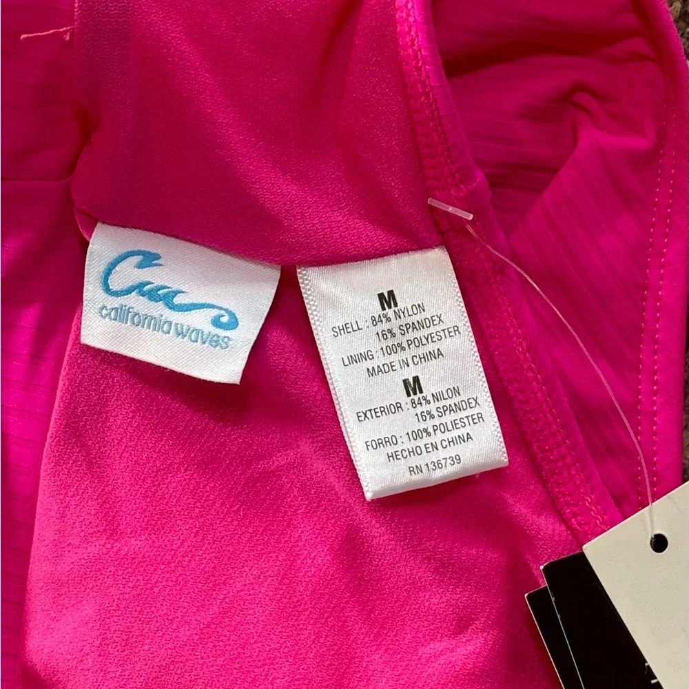 🏖️California Waves Soft Waist High-Waist Swim Bottoms🏖️ NWT